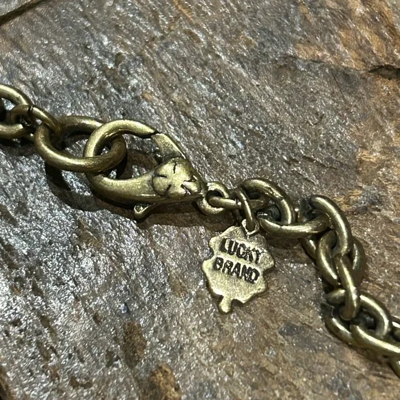 Lucky Brand Yellow and Pink Multi-Strand Smiley Face Necklace Preloved - Picture 4 of 9